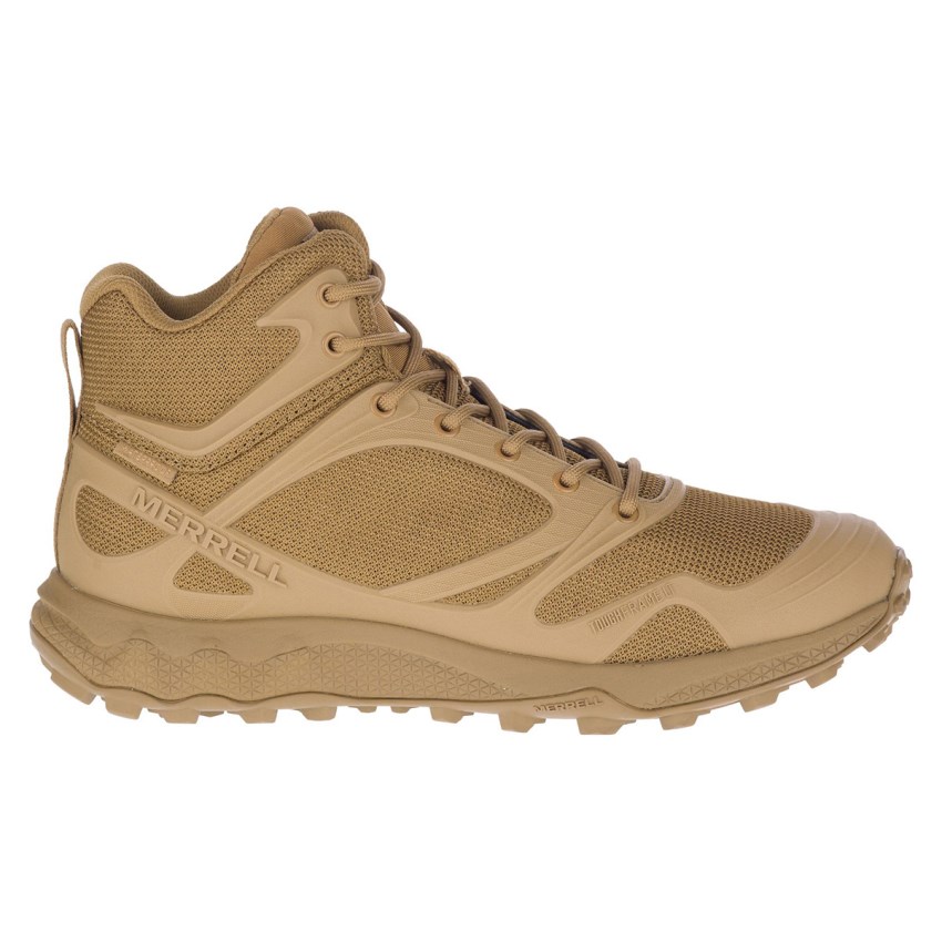 Bottes de Securite Merrell Breacher Tactical Marron Clair Homme | C.U.PAZJ